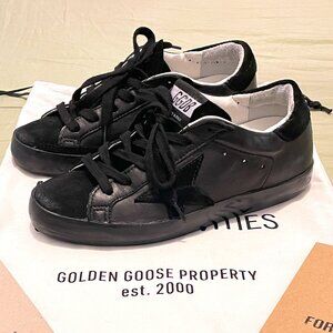 GOLDEN GOOSE Super-Star Custom Blacked Out Sneakers